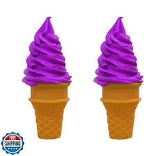 LONG XIN SERIES 2 Pcs Simulated Ice Cream Artificial Lifelike Ice Cream Fake 