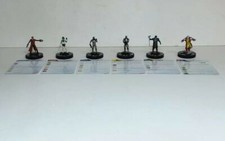 Marvel Heroclix Gamora Colossus Star Lord And More With Cards Set Of 6 Wizkids