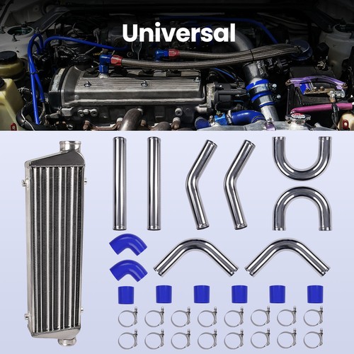 Universal 2.5 inch Pipe Kit & Front Mount Intercooler 550x180x65mm Tube & Fin - Picture 8 of 9