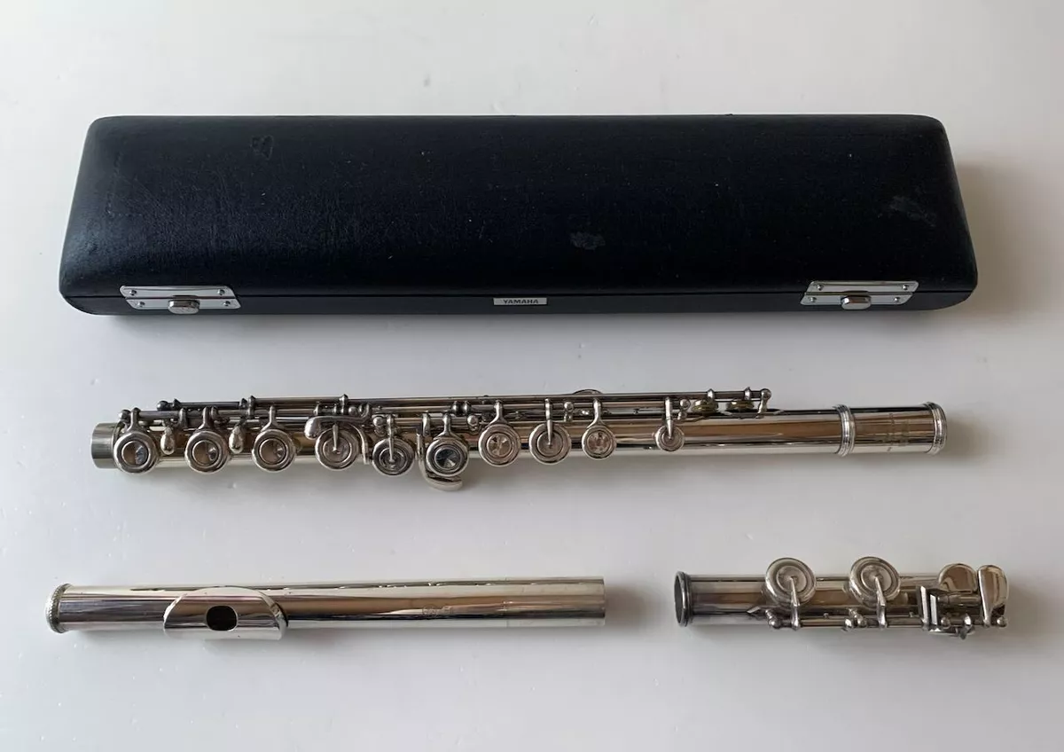 YAMAHA YFL-451 Flute Silver 925 USED YFL451 With Case From Japan