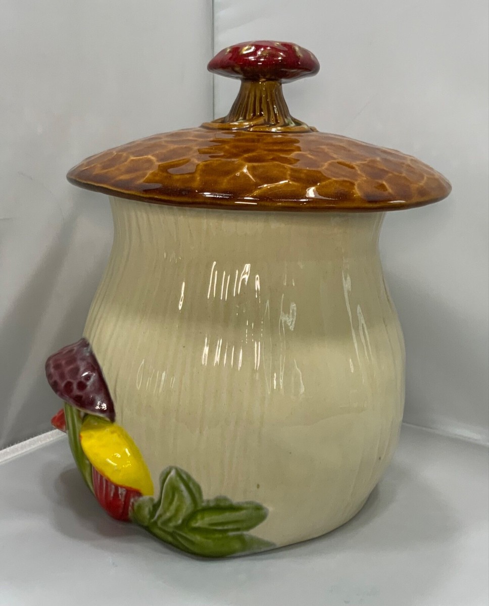 VINTAGE 70'S McCOY MUSHROOM CANISTER/COOKIE JAR 9.5” 501 | eBay