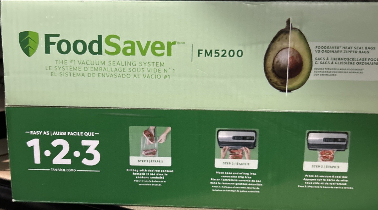 FoodSaver FM5200 2in1 Automatic Vacuum Sealer Machine Silver/Black