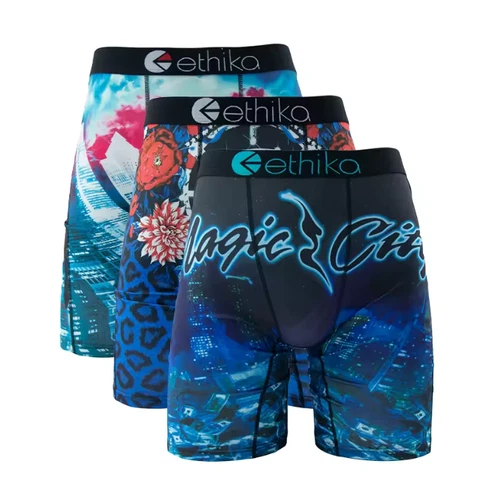 3er Pack - Neue stilvolle atmungsaktive Ethika Herren The Staple Boxershorts - Bild 11 von 11