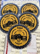 5X New Dewalt Toughtrack 7-1/4In Circular Saw Blade 24T DWA171424