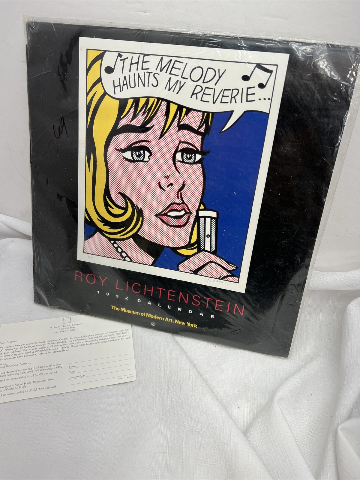roy lichtenstein 1992 Calendar from Museum of Modern Art | eBay
