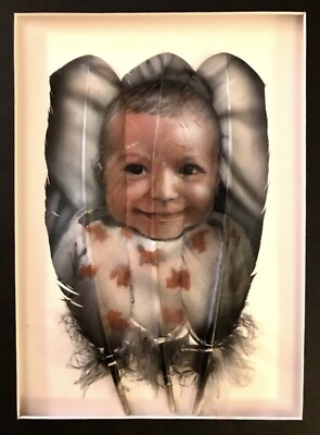 Custom Painting - Russ Abbott - Hand Painted Three Feather