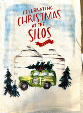 Sacco Farina Natale Magnolia 2017 Nuovo con etichette asciugamano da tè Chip’s Jeep Natale a Silos