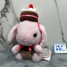 Pote Usa Loppy Mimi-pyon Cake Bunny Rabbit Amufun Amuse Plush Stuffed Toy Doll