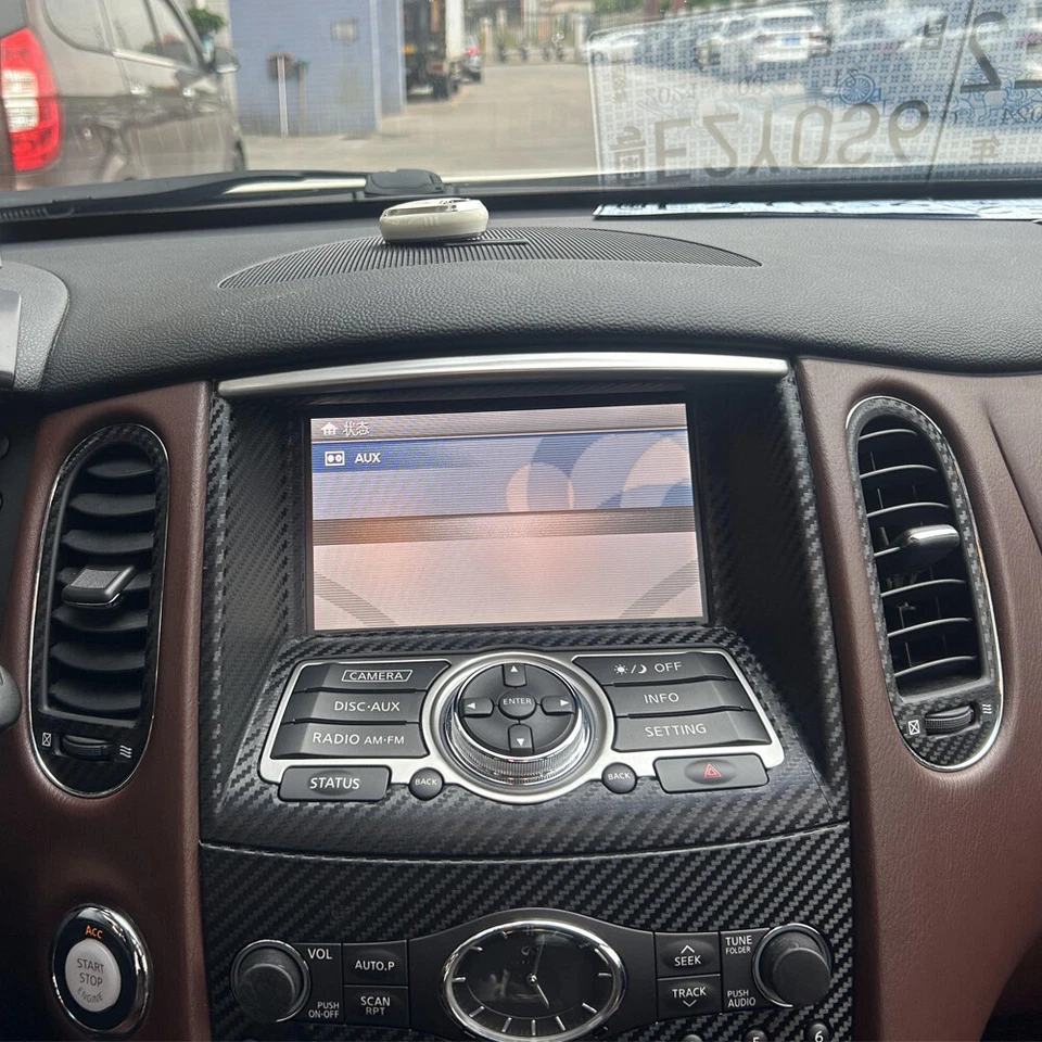 For Infiniti QX50/EX25 EX35/37 3D Carbon Fiber Pattern Interior DIY Trim Decals - Image 4 of 4