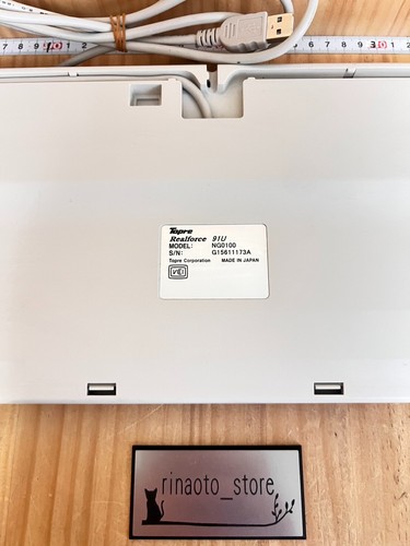 Topre Realforce 91U NG0100 White Keyboard USB wired tested Used from Japan - Picture 16 of 17