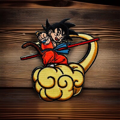 Kid Goku Flying Nimbus With Stick Embroidered Hook/Loop Morale
