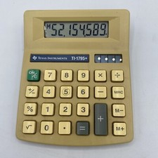 Texas Instruments TI-1795 Plus Vintage Desktop Solar Calculator - WORKING