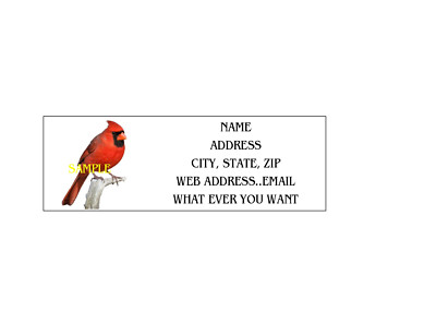 CARDINAL ADDRESS LABELS COOL!!! #1 | eBay