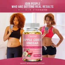 Apple Cider Vinegar Supplements Improve Metabolism Detoxification 1-5 Bottles