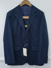 Men Suitsupply Blazer La Spalla Blue Wool Lora Piana Fabrics 24 EU48S UK/US38S