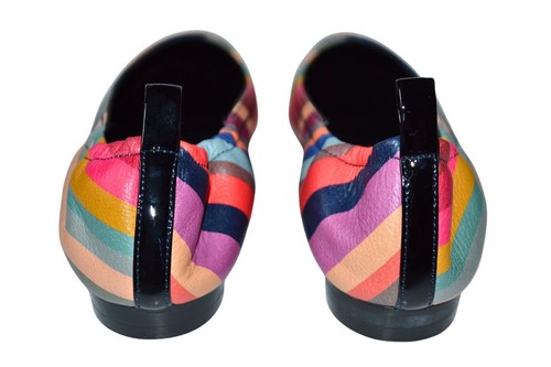 Paul Smith Mainline Womens “Lima” Swirl Stripe Leather Loafer UK 3 US 5 BNIB - Picture 3 of 9