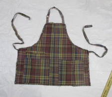 Loomed for Park Imports and Designs Plaid Apron - 2 Large Pockets - India