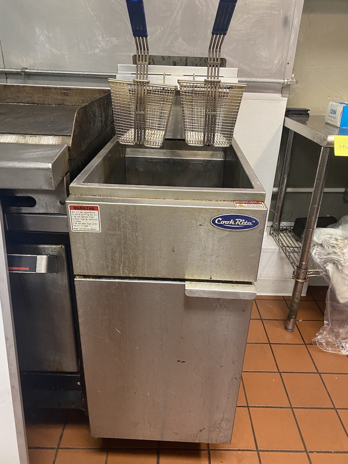 Atosa Heavy Duty 50lb Commercial Deep Fryer Stainless Steel (ATFS50