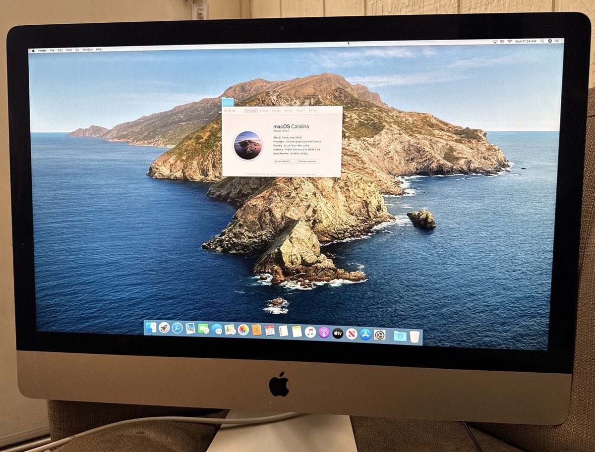 macOS Catalina Version 10.15.7 iMac (27-inch, Late 2013) | eBay