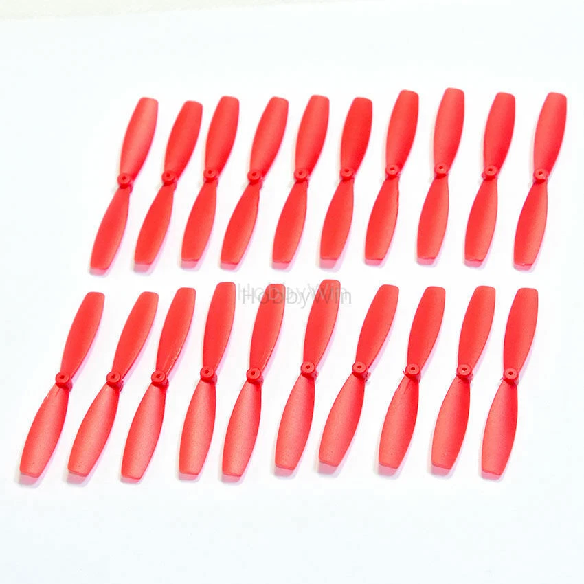 10 Pairs 55mm Propeller Red CW & CCW for Mini RC FPV Drone Quadcopter Multirotor - Image 4 of 4