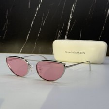 NEW AM0424S 003 ALEXANDER MCQUEEN PINK WOMAN SUNGLASSES