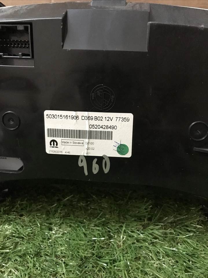 QUADRO STRUMENTI CONTACHILOMETRI TACHIMETRO STRUMENTAZIONE FIAT DOBLO 1.6 MJT  - Immagine 4 di 4