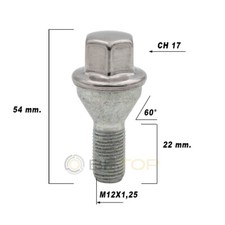 Bulloni ruota JEEP RENEGADE OEM sostitutivi per cerchi originali KIT 20 pz.