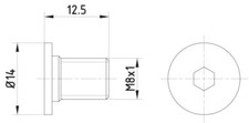HELLA Schraube, Bremsscheibe für MB/VW/MAYBACH 8DZ 355 209-021