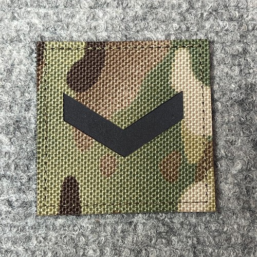 UK British Army Style Laser Cut IR Multicam Rank Patch, Lance Corporal, Sergeant - Picture 2 of 7
