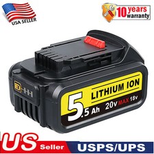 For DeWalt 20V 20 Volt Max 5.0AH Lithium Ion Battery DCB206-2 DCB205-2 DCB200