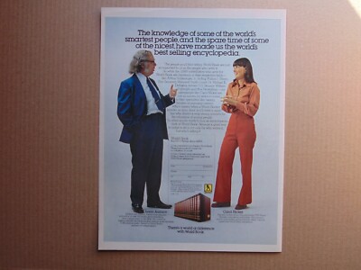 1977 WORLD BOOK ENCYCLOPEDIA Isaac Asimov print ad 