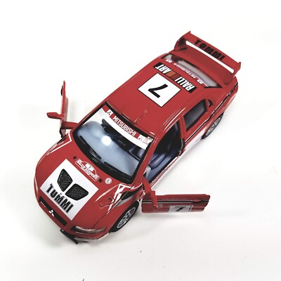 Kinsmart Mitsubishi Lancer Evo #7 Tommi Makinen Red WRC Finland