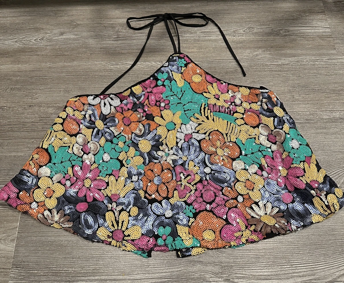 NWT! Lovers + Friends Calla Sequin Embellished Throughout Top In Multi SZ: Small