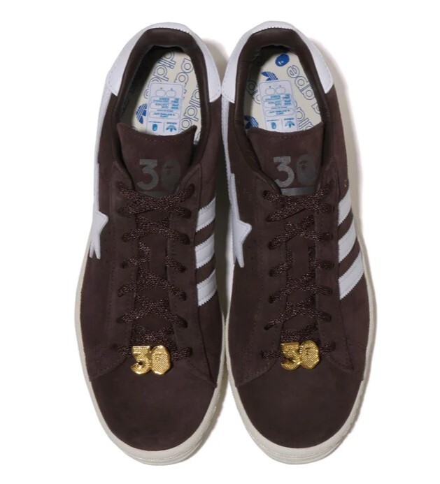 Bape x adidas Campus 80S Brown 1J73-191-901 Size 8 NEW | eBay