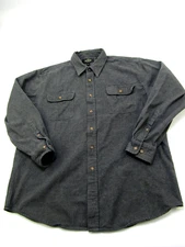 Redhead Flannel Shirt Mens XL Gray Button Down Hunting Outdoors Gorpcore Hiking