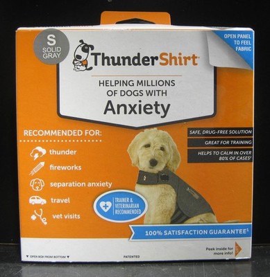 ThunderShirt Anxiety Vest Dog Small Gray Safe Effective Easy to Use