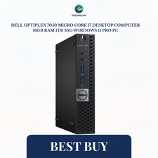 Dell OptiPlex 7050 Micro Core i7 Desktop Computer 16GB RAM 1TB SSD Windows 11 PC