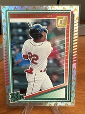 2025 Panini Donruss Rated Prospects Kristian Campbell #151 (RC) Fire /75 Red Sox