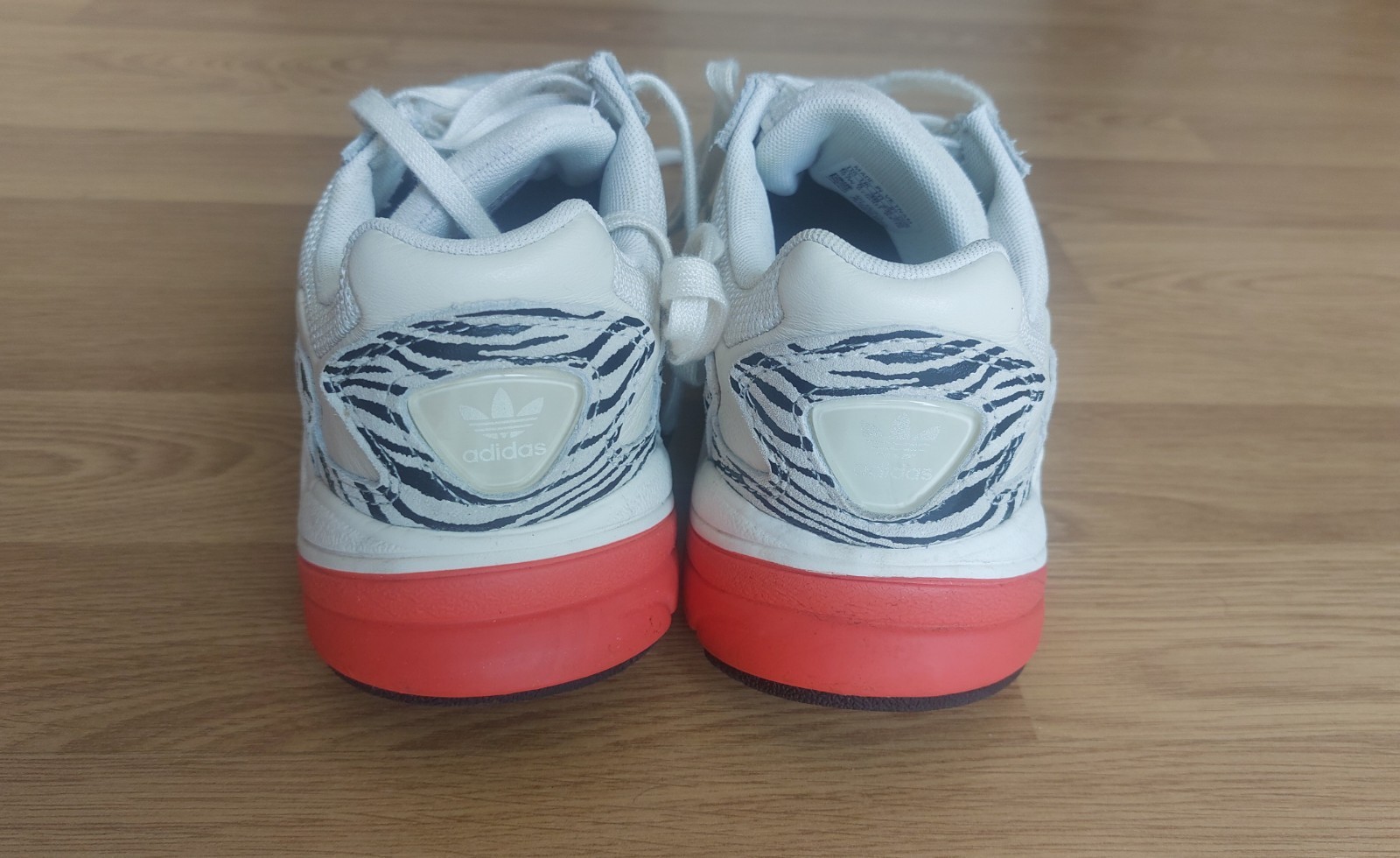 Rare Ecru Animal Print Adidas Falcon Trainers UK5 image 4