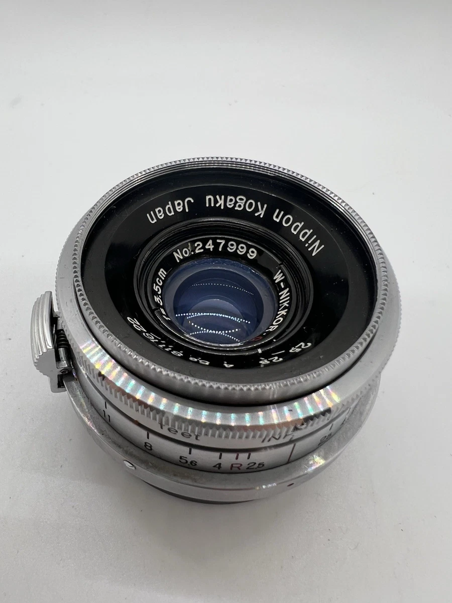 Nikon NIKKOR W Camera Lenses 35mm Focal f/2.5 Maximum Aperture for