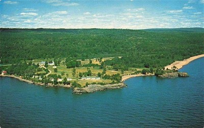 Two Harbors Minnesota USA Twin Point Resort Fliegeraufnahme