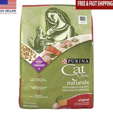 Natural Dry Cat Food High Protein Chicken Salmon Whole Grains 18lb Bag Home New 1.87 per pound