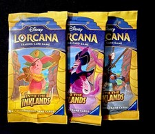 3x Disney Lorcana Into the Inklands TCG Blister Booster Pack |BRAND NEW SEALED