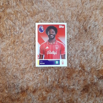 TOPPS PREMIER LEAGUE 2026 OFFICIAL STICKER NUMBER 429 NOTTINGHAM FOREST OLA AINA