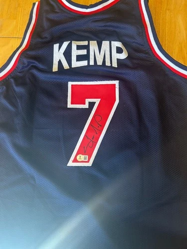 Shawn Kemp Signed Autographed  Custom USA Basketball Jersey Beckett COA