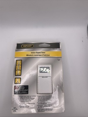 Defiant 7 Day Adjusting Indoor Digital Timer 1000 663 158 NEW & SEALED