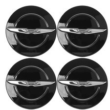 Chrome Black Wheel Center Caps 2013-2023 Chrysler 200 300 4pcs Set Oem Mopar
