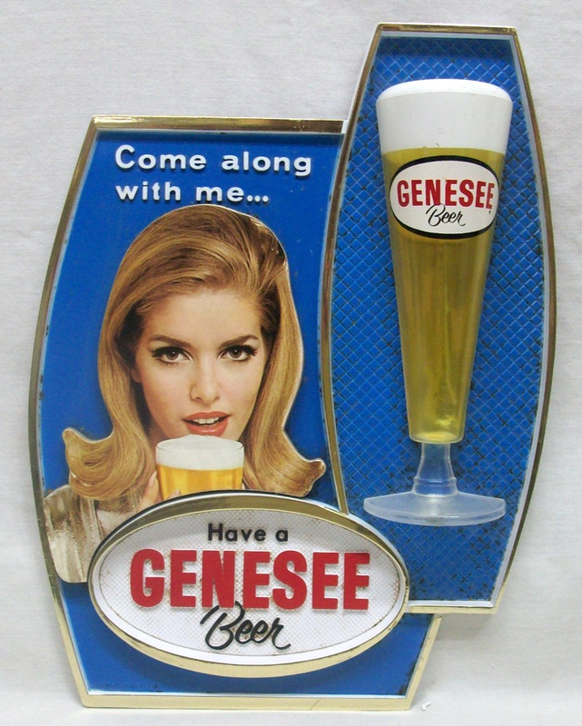 Vintage (1960-70) "Have A Genesee Beer" 3D Tavern Sign (14"x 10-1/2") Rochester