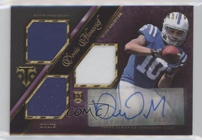 2014 Topps Triple Threads Purple 43/70 Donte Moncrief #140 Rookie Auto RC z4k