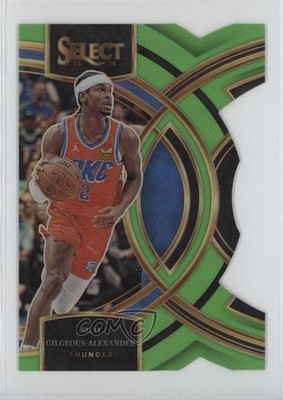 2023 Panini Select Neon Green Prizm Die-Cut 13/75 Shai Gilgeous-Alexander 0hj7